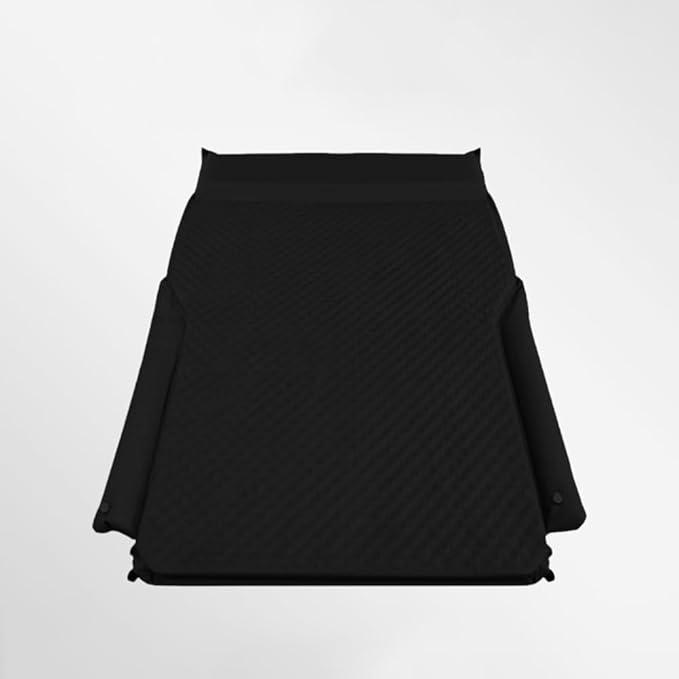 Car Air Mattress for Skoda Enyaq RS iV/Enyaq iv SUV IV 80 80X 60 50 SUV 2021-2025 Foldable Thickening Quick Rebound Self-Driving Camping Travel Trunk MattressBlack-with Pillow