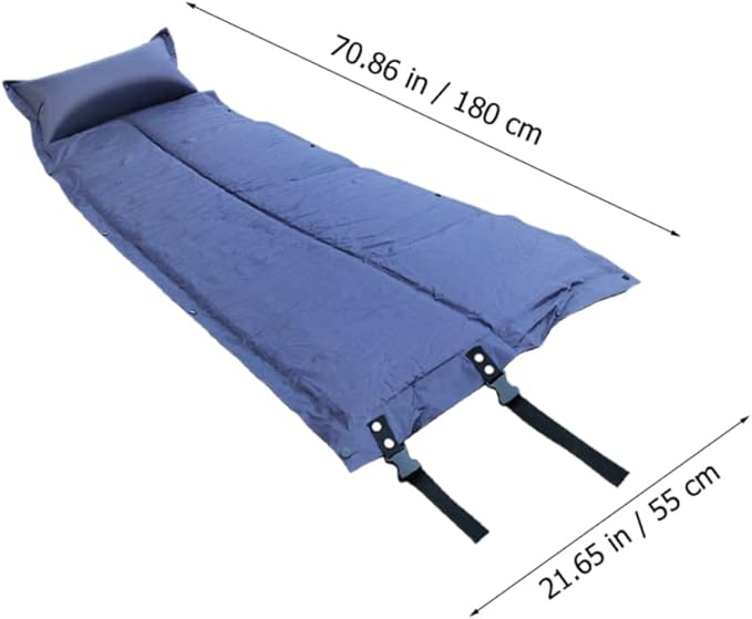 Healifty Wear Resistant Inflatable Camping Pad with Ergonomic Design and Heat Insulation for Travel Backpacking Hiking and Outdoor Sleep Comfort