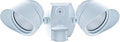 RAB Lighting SMSBULLET2X12NW Two Adjustable LED Floodlight with 180-Degree Detection Motion Sensor White Hardwired