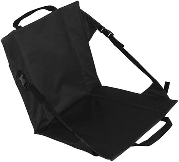Kisangel Portable Foldable Chair Cushion Lightweight Outdoor Garden Seat for Fishing Camping and Relaxing Mesh Pouch for Storage