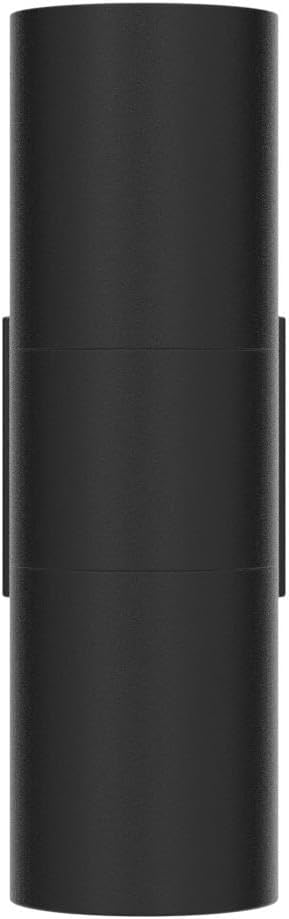wowlite Outdoor Wall Light Exterior Lighting Matte Black Waterproof Wall Mount Cylinder Design Up Down Light Fixture for Porch Backyard and Patio 1 Pack