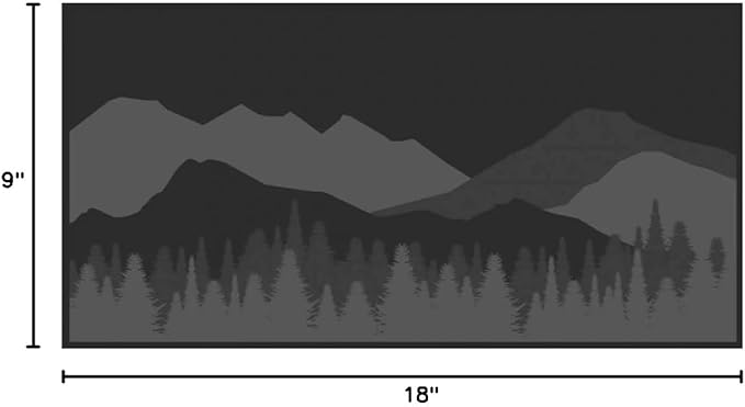 Kuma Outdoor Gear Mountain Wilderness Mat 18''x9'' Black/Grey