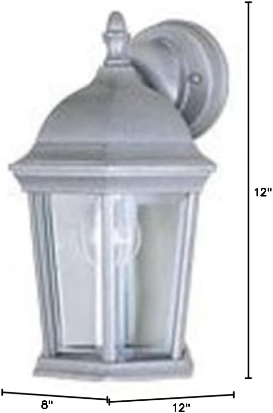 Maxim Cast-One Light Outdoor Wall Mount in Early American Style-8 Inches Wide by 12 inches high-Pewter Finish