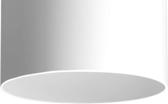Progress Lighting 5-Inch Cylinder Outdoor LED Wall Sconce 1-Light Modern Wall Mount LED Light Interior and Exterior Lighting for Home or Porch Aluminum White (P5674-30/30K)