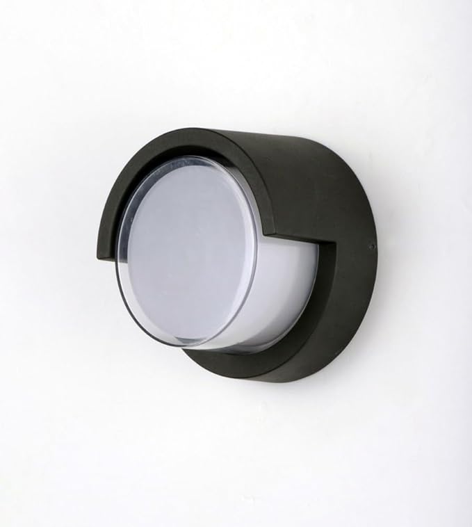 Maxim Lighting 86162BK Eyebrow-8W 1 LED Outdoor Wall Lantern-6.75 Inches wide by 6.75 inches high