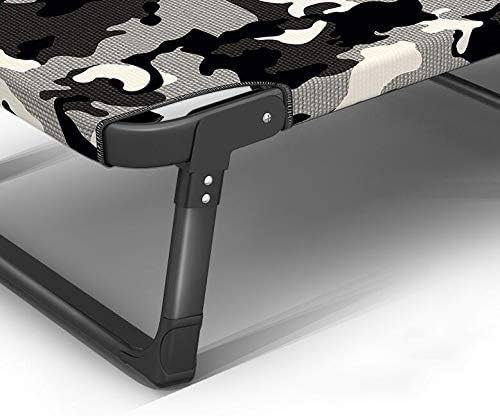 Patio Lounge Chairs Folding Camp CotComfort Folding Military Bed Camping COT with Free Mat Ideal for Camping and Hunting Indoor Guest Bed Easy Assemble RecliA-with Mattress