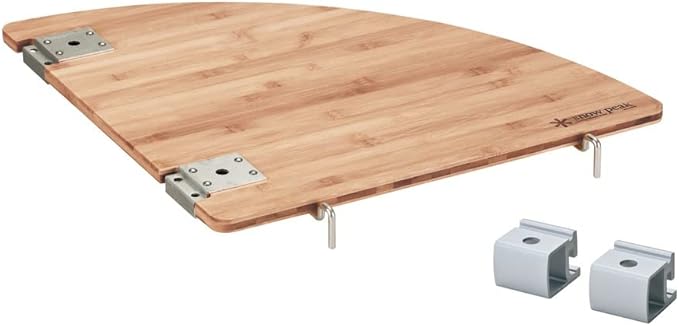 Snow Peak IGT Bamboo L Corner CK-117TR Designed in Japan Laminated Bamboo Iron Grill Table System Lifetime Product Guarantee