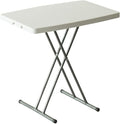 Adjustable Folding Table - Portable and Durable Plastic Foldable Table for Outdoor Activities