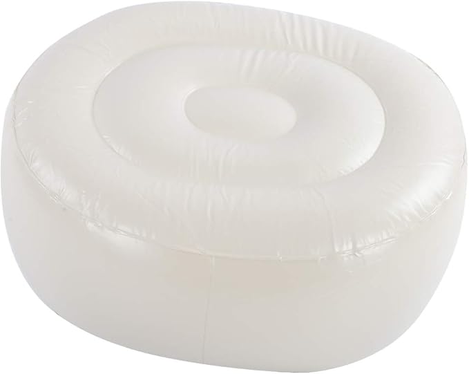Inflatable OttomanRound slothful StoolPortable PVC Inflatable Soft air Chair seat for Garden and Camping Fitness and Sports