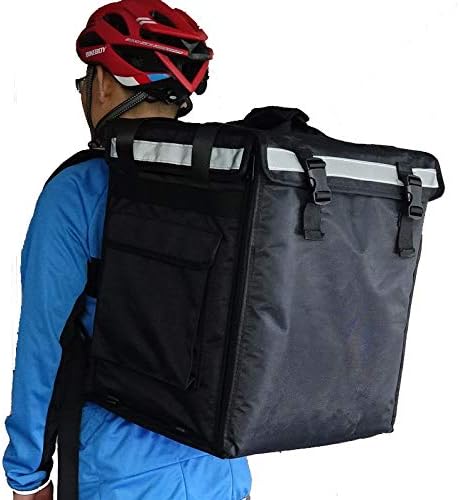 PK-66V: Insulated Food Delivery Backpack16 L x 12 W x 18 H Top LoadingTake Out Bag Thermal Delivery Bag Pizza Delivery Backpack Matte Waterproof Middle