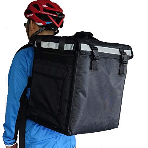 PK-65Abl:10-12 Pizza Delivery backpack Bag 16 L x 12 W x 18 H Open from Top and Side. Insulated Food Delivery Box Insulated Cabinet for Catering Restaurant Delivery Bike Drivers