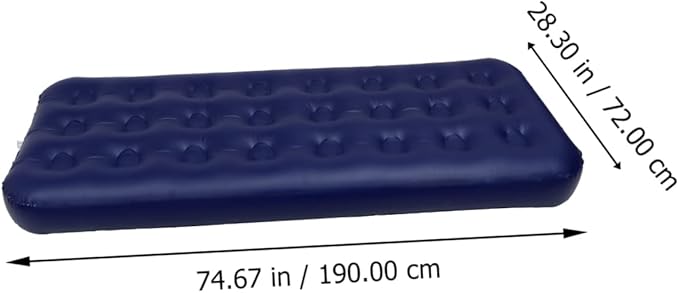 GALPADA 1Pc Single Inflatable Camping Mattress Portable Foldable Air Bed Pad for Outdoor Use Durable Material Leak for Picnics Hiking