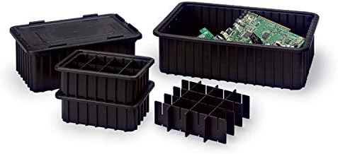 LewisBins Snap-On Lids For Conductive Divider Boxes DC2000 Series
