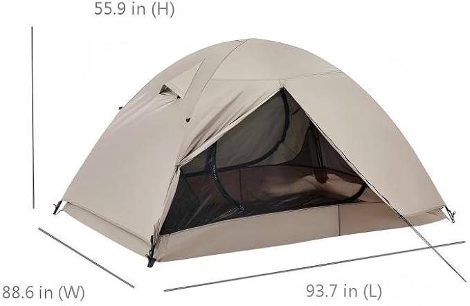 Ultralight Double Layer Waterproof 2/3/4 Person 4 Season Backpacking Dome Tent – Easy Setup Outdoor Essenssial Gear for Camping Hiking Hunting and Mountaineering