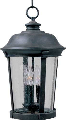 Maxim Lighting 3028CDBZ Dover DC-Three Light Outdoor Hanging Lantern in Mediterranean style-10 Inches Wide by 17 inches high