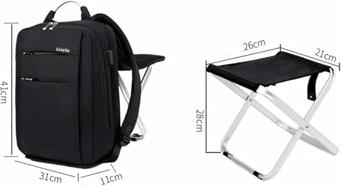 Backpack chair bag backpack you can sit on large capacity backpack outdoor chair backpack folding chair backpack waterproof sports day field trip fishing outdoors sea leisure commuting