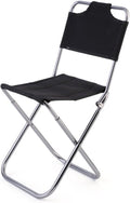 PRETYZOOM 100kg Lightweight Folding Chair Backrest Portable Stool for Outdoor Camping Gear Load Capacity Easy-Clean