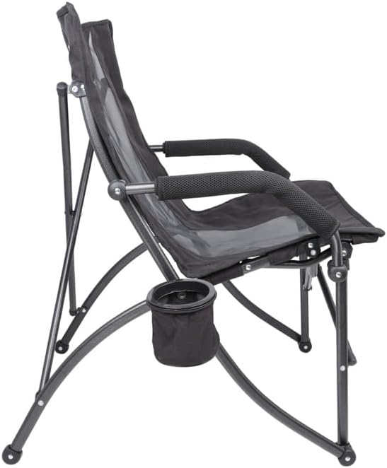Cascade Mountain Tech Heavy Duty Folding Camp Chair Black