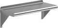 AmGood 10 X 24 Stainless Steel Wall Shelf | Metal Shelving | Garage Laundry Storage Utility Room | Restaurant Commercial Kitchen | NSF