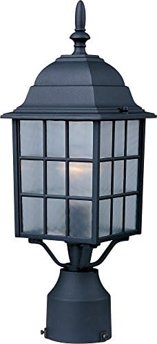 Maxim North Church-1 Light Outdoor Pole/Post Mount in Lodge Style-6 Inches Wide by 17 inches high