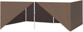 Eurmax USA Full Zippered Walls for 10x20 Easy Pop Up Canopy Tent4 Walls ONLY(Cocoa)