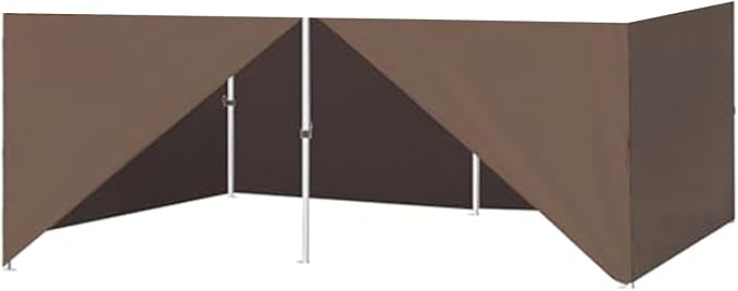 Eurmax USA Full Zippered Walls for 10x20 Easy Pop Up Canopy Tent4 Walls ONLY(Cocoa)