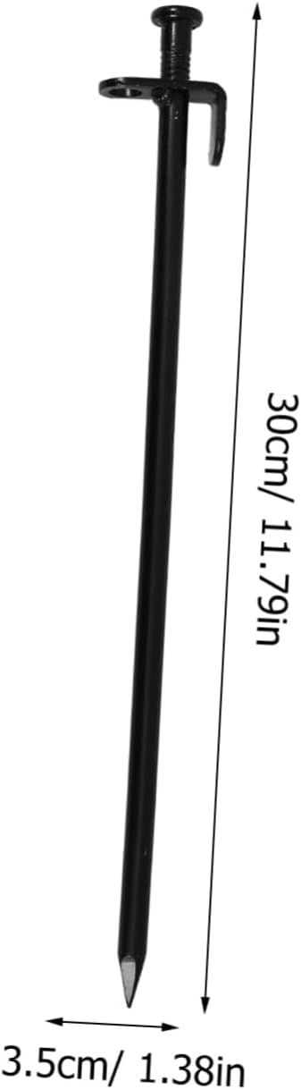 4Pcs Sturdy Metal Garden Stakes Tarp Stakes for Ground for Anchoring Tents Canopies and Landscaping Lightweight and Easy to Use Planting Tools