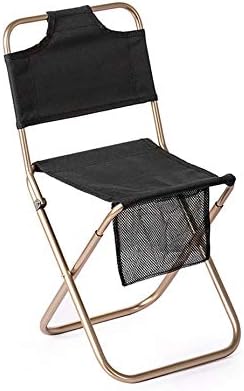JSEIAJB Light Outdoor Fishing Chair Made of Strong Aluminum Alloy Folding Trumpet Camping Hiking Stool