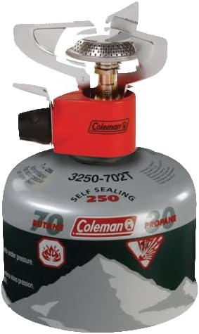 Coleman Classic 1-Burner Backpacking Stove Portable Lightweight Camp Stove with Adjustable Burner &amp Pressure Control 10000 BTUs of Power for Camping Backpacking Tailgating &amp More