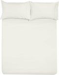 SlumberWell 4 Piece Luxury Soft Microfiber Fitted Bed Sheet Set for Campers 8 to 12 Inch Deep Pocket RV Full 54 x 75 Ivory