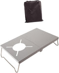 1set Portable Camping Table Lightweight Outdoor Picnic Desk Silver Finish Easy to Clean and Transport for Indoor and Outdoor Use