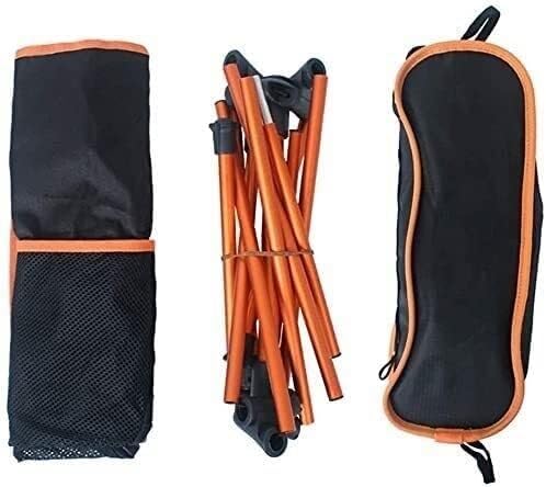 Outdoor Folding Chair - Portable Camp Chair for Fishing Hiking Beach Park BBQs and Garden Leisure Solid Back Design
