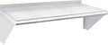 HARDURA Stainless Steel Shelf 14 x 36 275lb Commercial Shelves Wall Mount Metal Shelving with Backsplash and Brackets for Kitchen Restaurant Laundry Room and Home