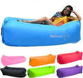 Inflatable Lounger Air Chair Sofa Bed Sleeping Bag Couch for Beach Camping Lake Garden (Blue-2)