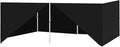 Eurmax USA Full Zippered Walls for 10x20 Easy Pop Up Canopy Tent4 Walls ONLY((Black)