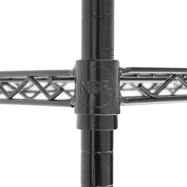 Pack of 4 Mobile Wire Shelving Posts Customize Poles Height: 8 - 86 Heavy Duty Pole (Chrome Black Epoxy Green Epoxy) Replacement Poles for Shelves (1)