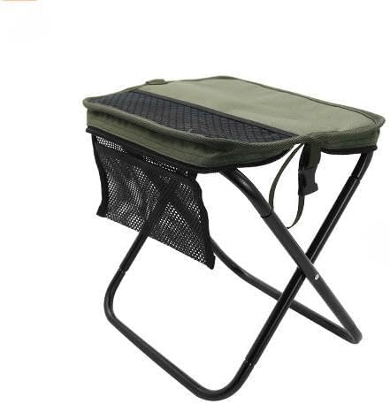 GUH Portable Camping Foot Rest Stool - Lightweight Collapsible 300lb Heavy Duty for Outdoor Fishing &amp Beach Travel (Green)