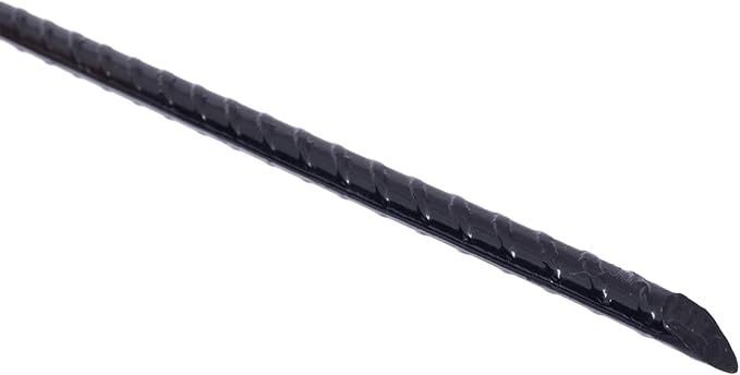 12 Pcs Heavy Duty Steel Rebar Ground Stakes 3/8 x 18 - Tent Canopy Stakes with Angled Ends &amp 1 Loops for Campsites Outdoor Use