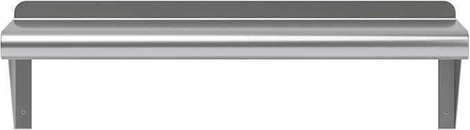 AmGood 8 in. x 24 in. Stainless Steel Wall Shelf | NSF | Metal Shelving | Garage Laundry Storage Utility Room | Restaurant Commercial Kitchen