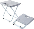 Happyyami Portable Foldable Stool for Outdoor and Home Use Compact Design Lightweight Camping Fishing and Train Travel Grey