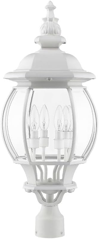 Livex Lighting 7703-14 Outdoor Post Top Lantern Black 11.5 x 11.5 x 26.5