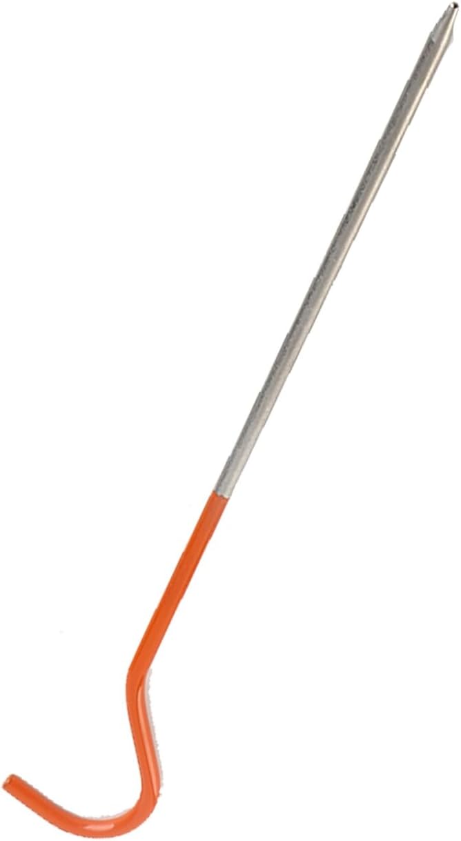 Tent Pegs Alloy High Strength Camping Hiking Tent Stakes Anchors for Outdoor Enthusiasts 130mm 150mm Orange Coating 10 Pack