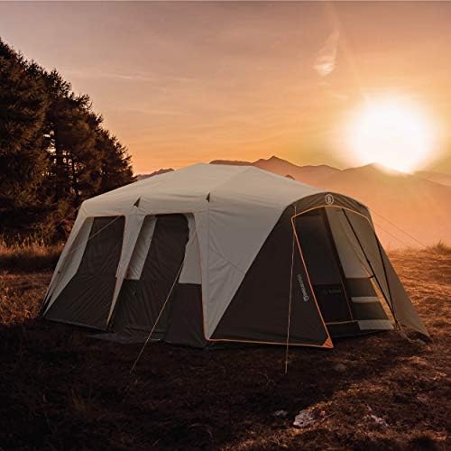Bushnell Instant Tent | 6 Person / 9 Person / 12 Person Shield Series Instant Tents Cabin Design Perfect for 3 Season Family Camping Hunting and Fishing with Fast Setup | Instant Tents Cabin Design