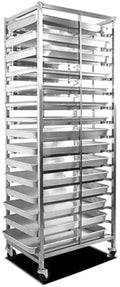 Quick Rack for Baking PansHeavy-Duty Stainless Steel Bakery Pan Rack Commercial Cooling Cart &amp Food Tray Trolley for Baking Perfect for Pizza &amp Dough Drying Sturdy Metal Storage Solution