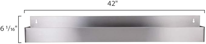 PRO&ampFamily Stainless Steel Single Tier Speed Rail/Bottle Holder (42)
