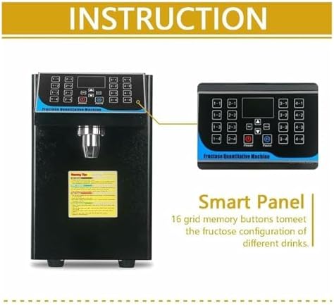 Automatic Fructose Dispenser Metering Machine Efficiently Dispenses Fructose and Syrup Suitable for Restaurants and Snack Shops.