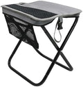 GUH Portable Camping Foot Rest Stool - Lightweight Collapsible 300lb Heavy Duty for Outdoor Fishing &amp Beach Travel (Grey)