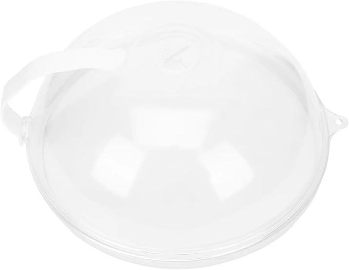 1Pcs Transparent Food Cover Spray-Proof Microwave Heating Lid High Temperature Resistance Oven Dish With Tray