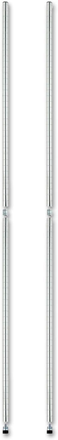 Alera ALE Stackable Posts For Wire Shelving 36 High Silver (Pack of 4)