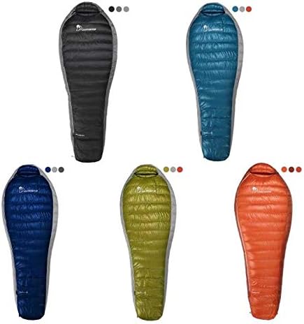 Mountaintop Down Sleeping Bag 15F 650 Fill Power - Ultralight Compact Portable Hiking Camping Sleeping Bag with Compression Sack for Adults Teens